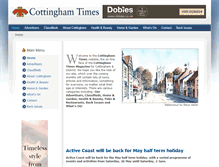 Tablet Screenshot of cottinghamtimes.co.uk